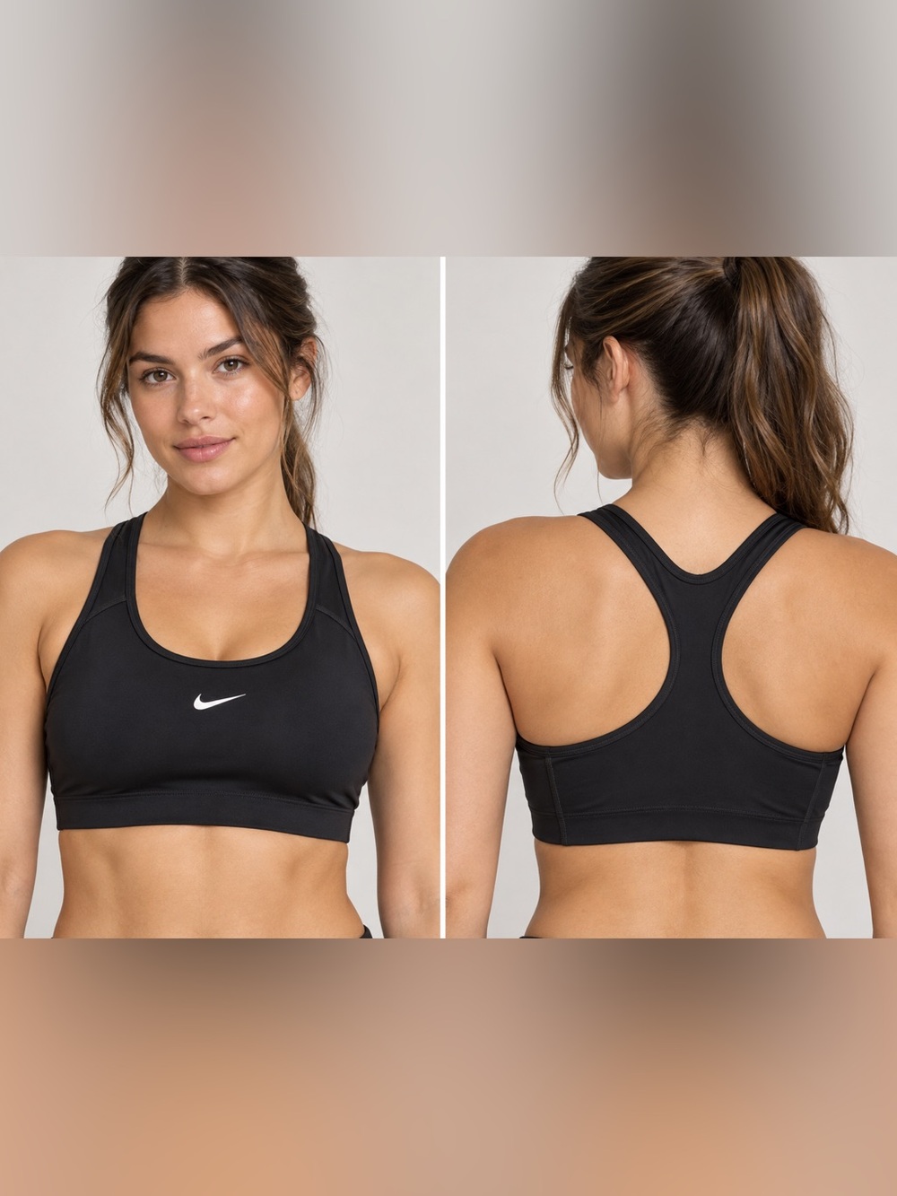 EUC Nike Black Racerback Sports Bra